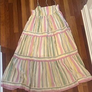 Mango Pastel Striped Knit Dress